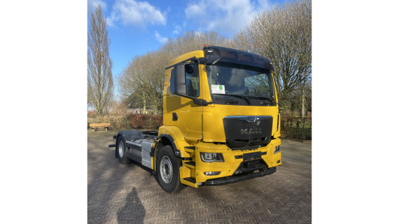 MAN TGS 18.330 4x2 BL CH (kenteken 2024) begin 2026 opgebouwd met VDL P14 portaal 